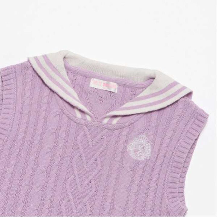 Sailor Knit Vest & Long-Sleeve T-Shirt Set,Off white, medium image number 4