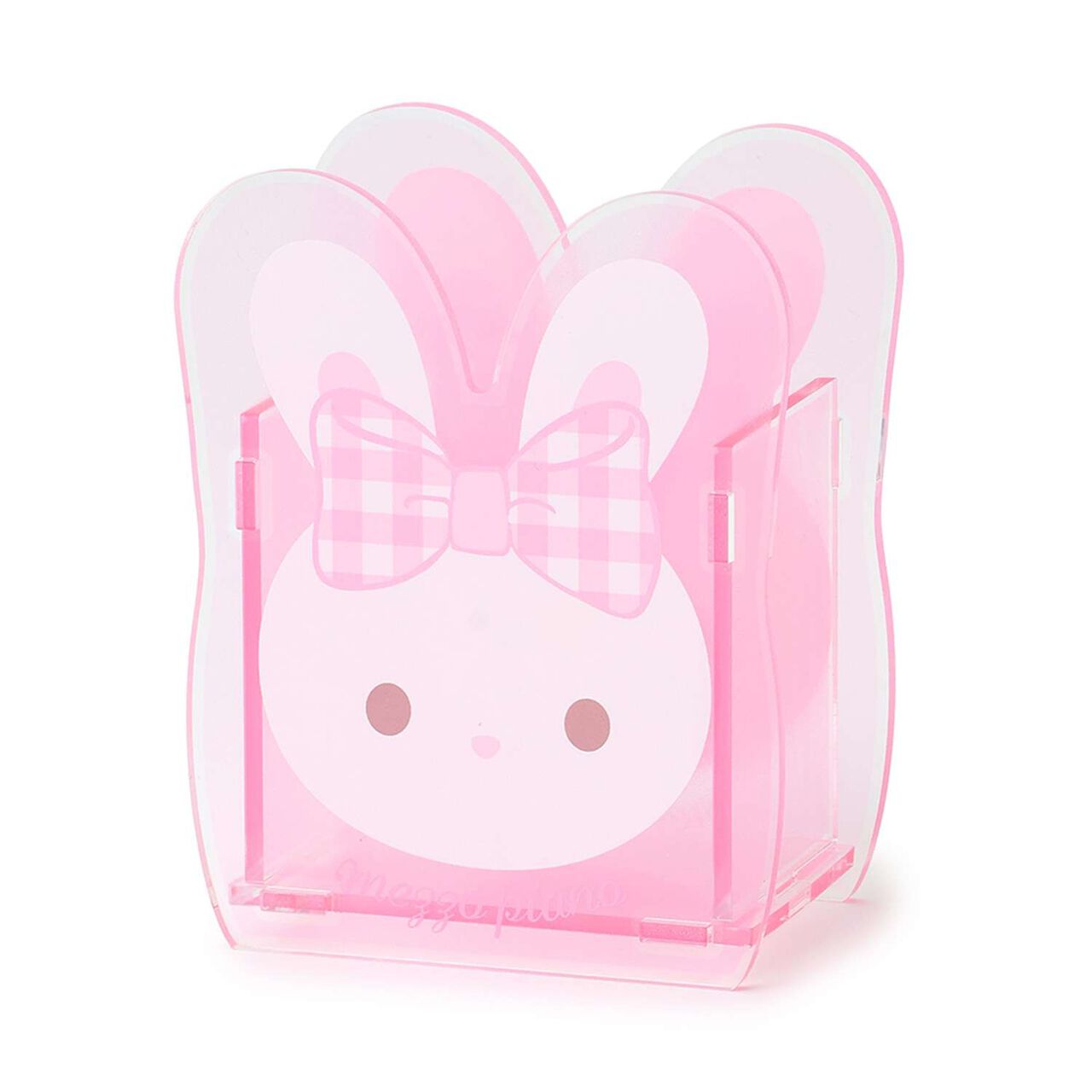 [mezzo piano Adults] Rabbit Pattern Acrylic Pen Holder,Light pink, large image number 0