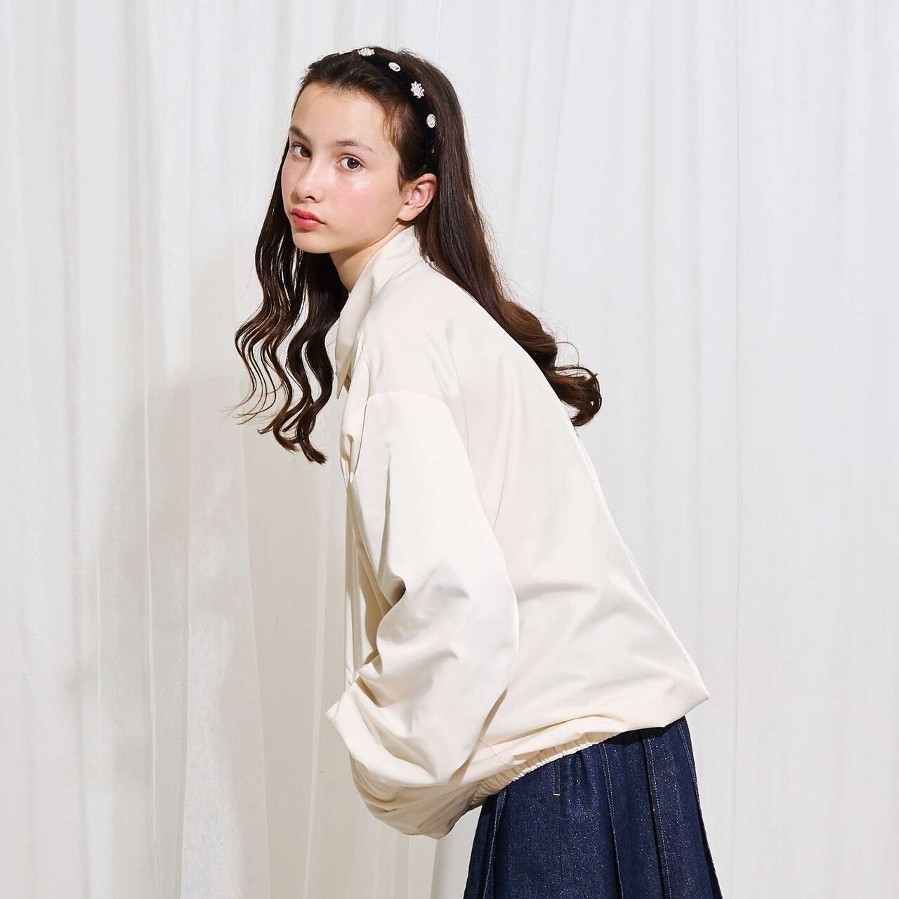 [AMI] Water-Repellent Coach Jacket,Ivory, large image number 12