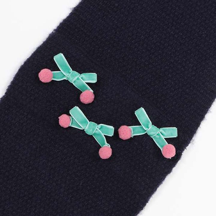 Motif Scarf,Navy, medium image number 3