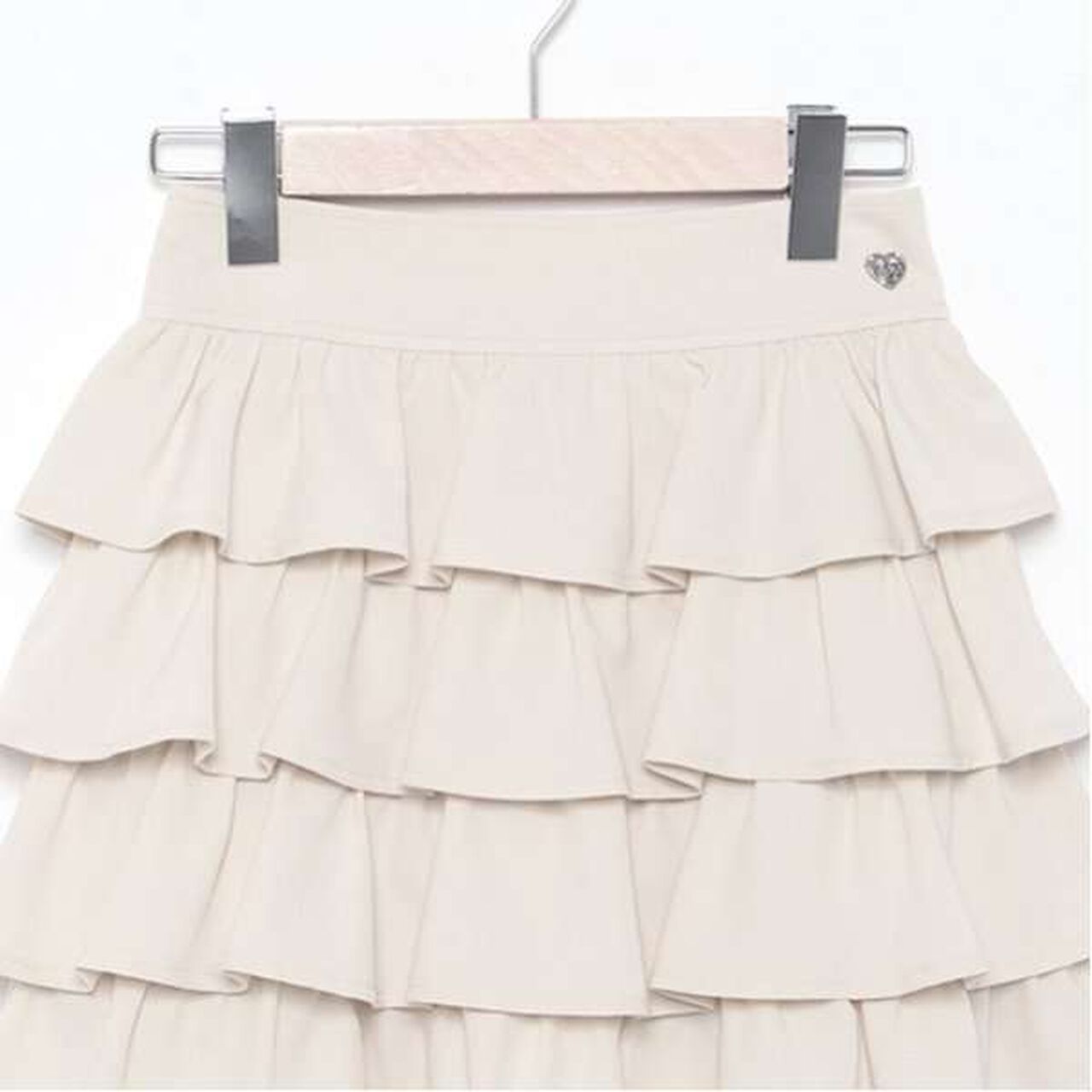 Frilly Tiered Skirt,Black, large image number 8