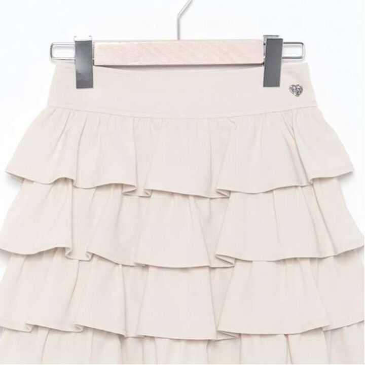 Frilly Tiered Skirt,Black, medium image number 8