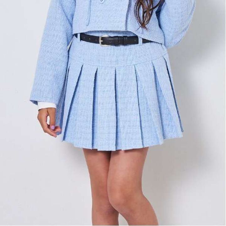 Pleated Skirt with Belt (Includes Shorts),Black, medium image number 20