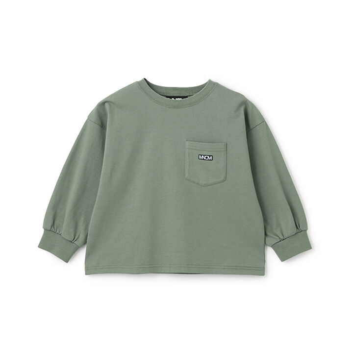 [MNCM] [Coordinatable Setup] Comfortable Jersey Fabric Pocket Big T-Shirt,Black, medium image number 2