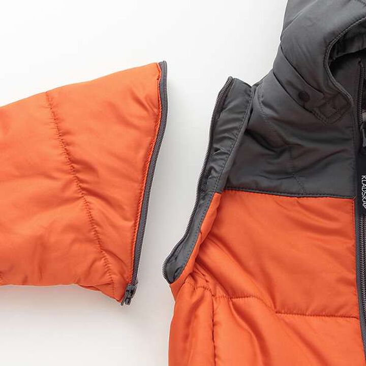 Dinosaur 3-Way Puffer Jacket,Orange, medium image number 10