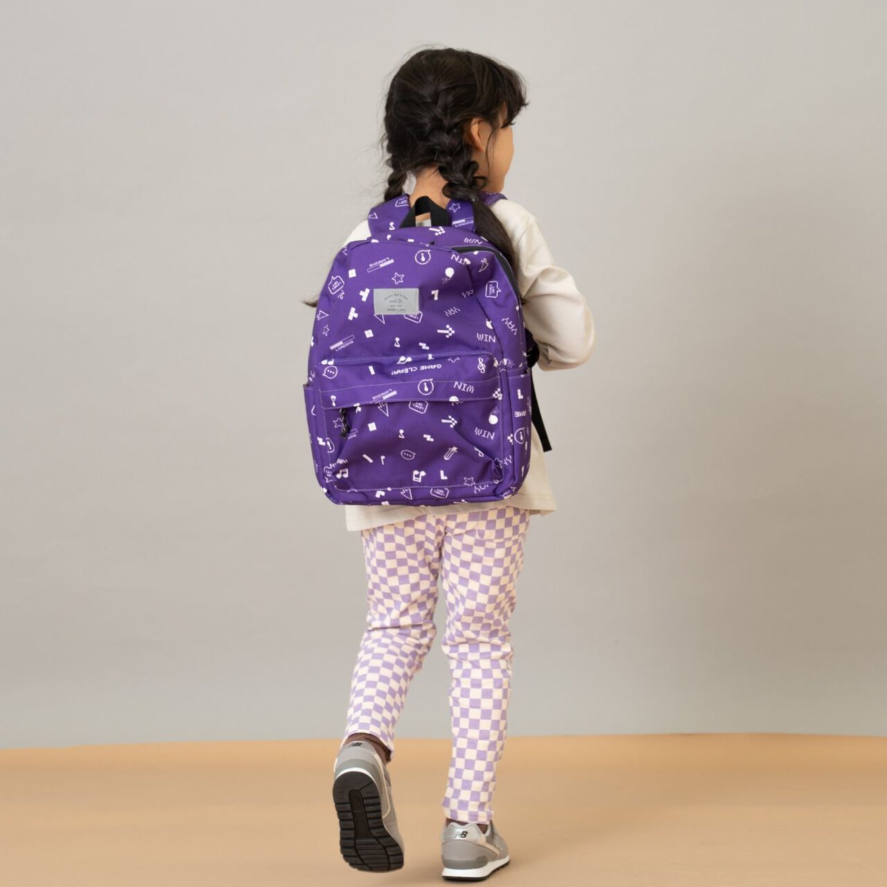 [365D.] Daily Assorted Pattern Backpack 14L,Purple, large image number 4