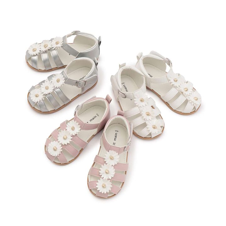 Flower Sandals,Silver, medium image number 6