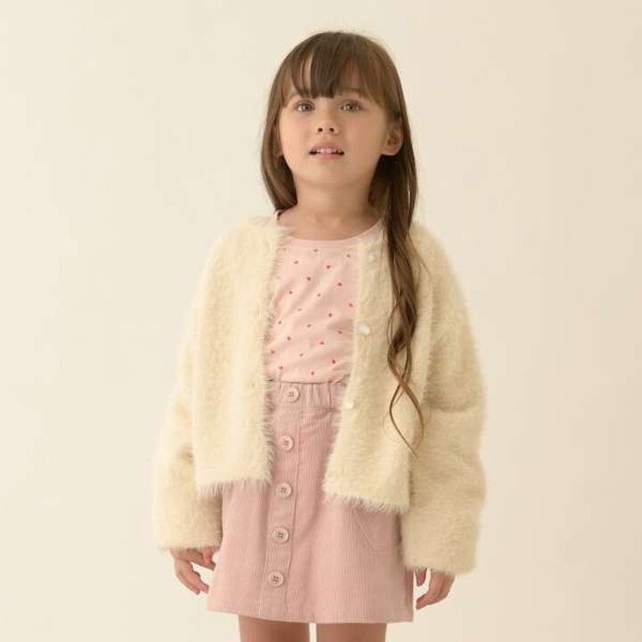 Shaggy Knit Cardigan,Red, medium image number 20