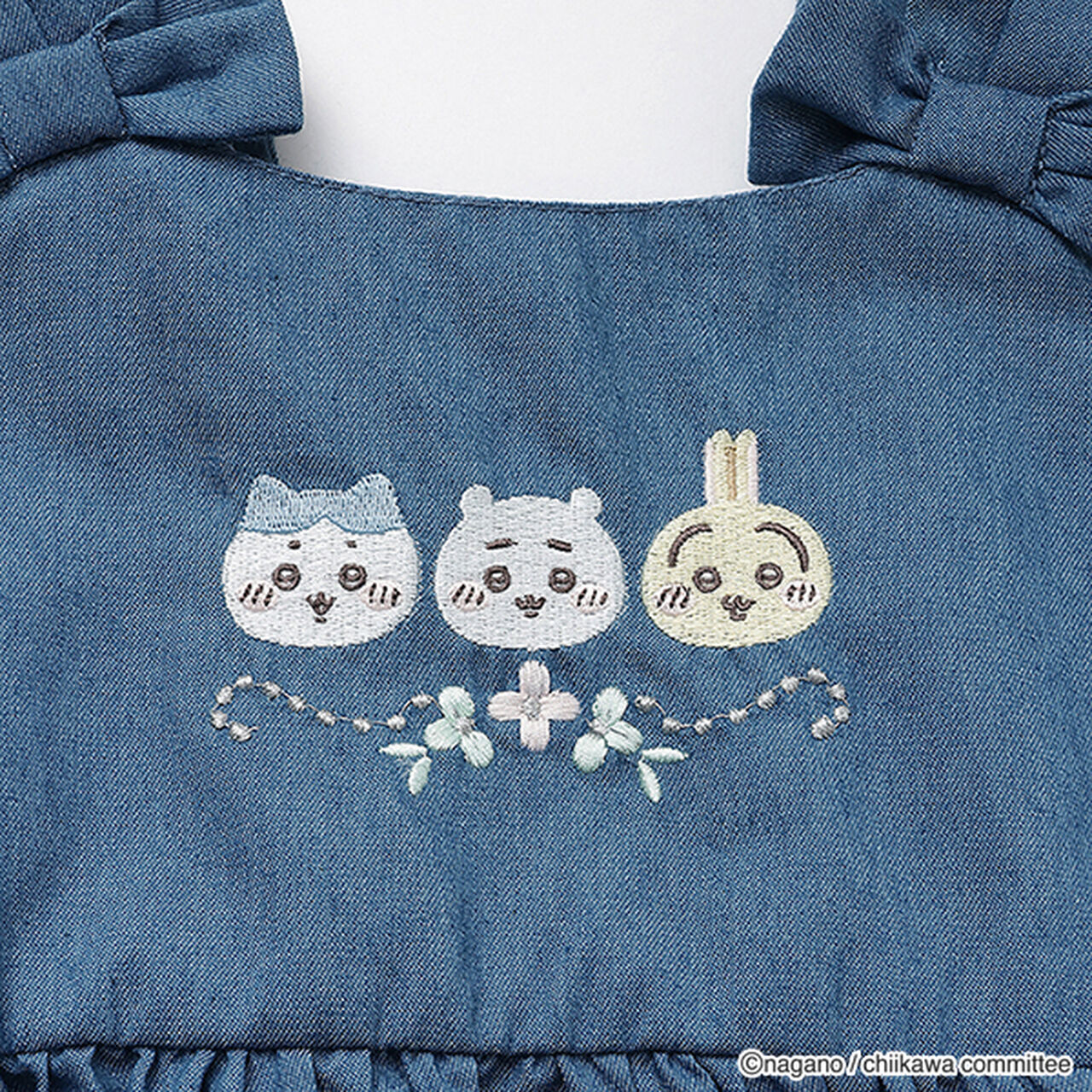 [Chikawa] Embroidered Peplum Blouse,Sax blue, large image number 10