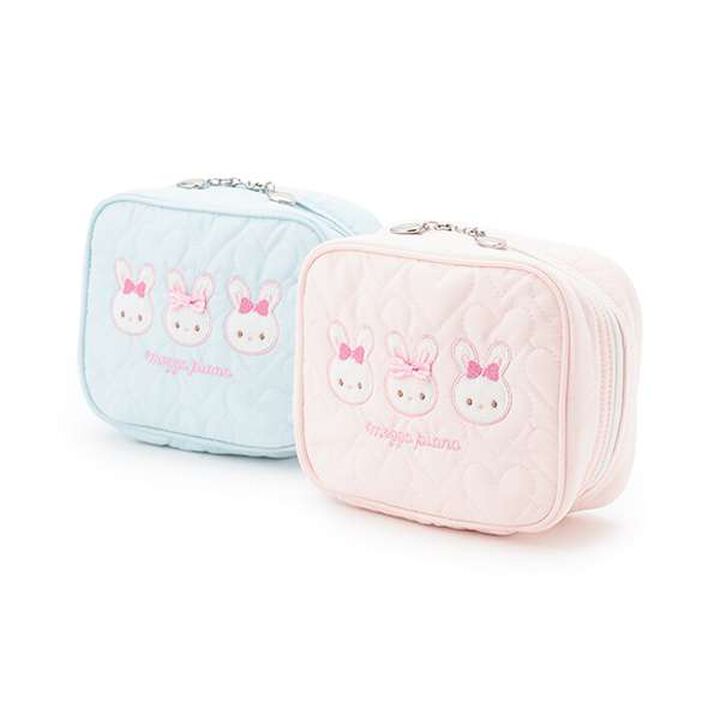 Rabbit Appliqu&eacute; Square Pouch,Light pink, medium image number 8
