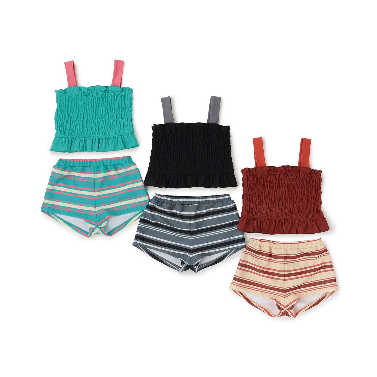 [SWIM] Girls Outfit Set,Emerald green, large image number 10