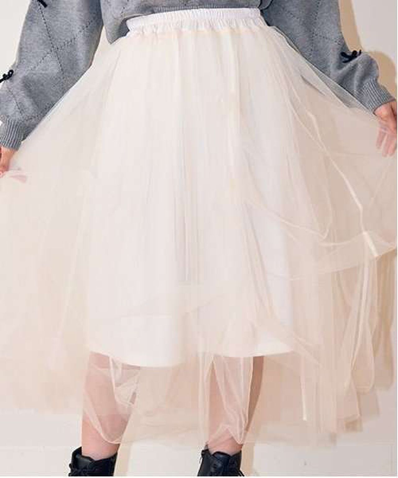 Transforming Tulle Skirt,Ivory, large image number 13