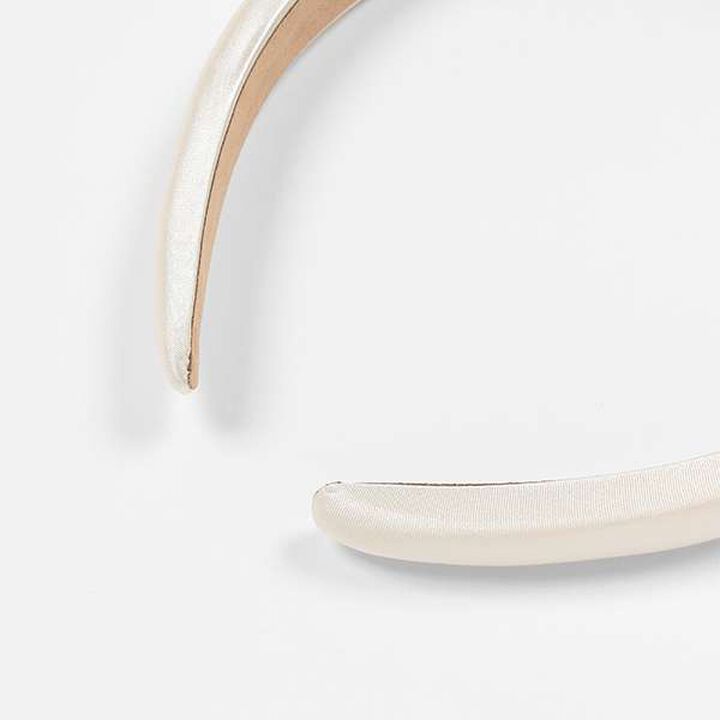 Satin Headband,Black, medium image number 1