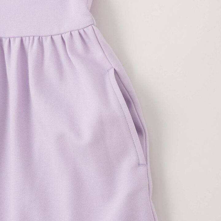 Front-Button Sailor Collar One-Piece Dress,Lilac, medium image number 4