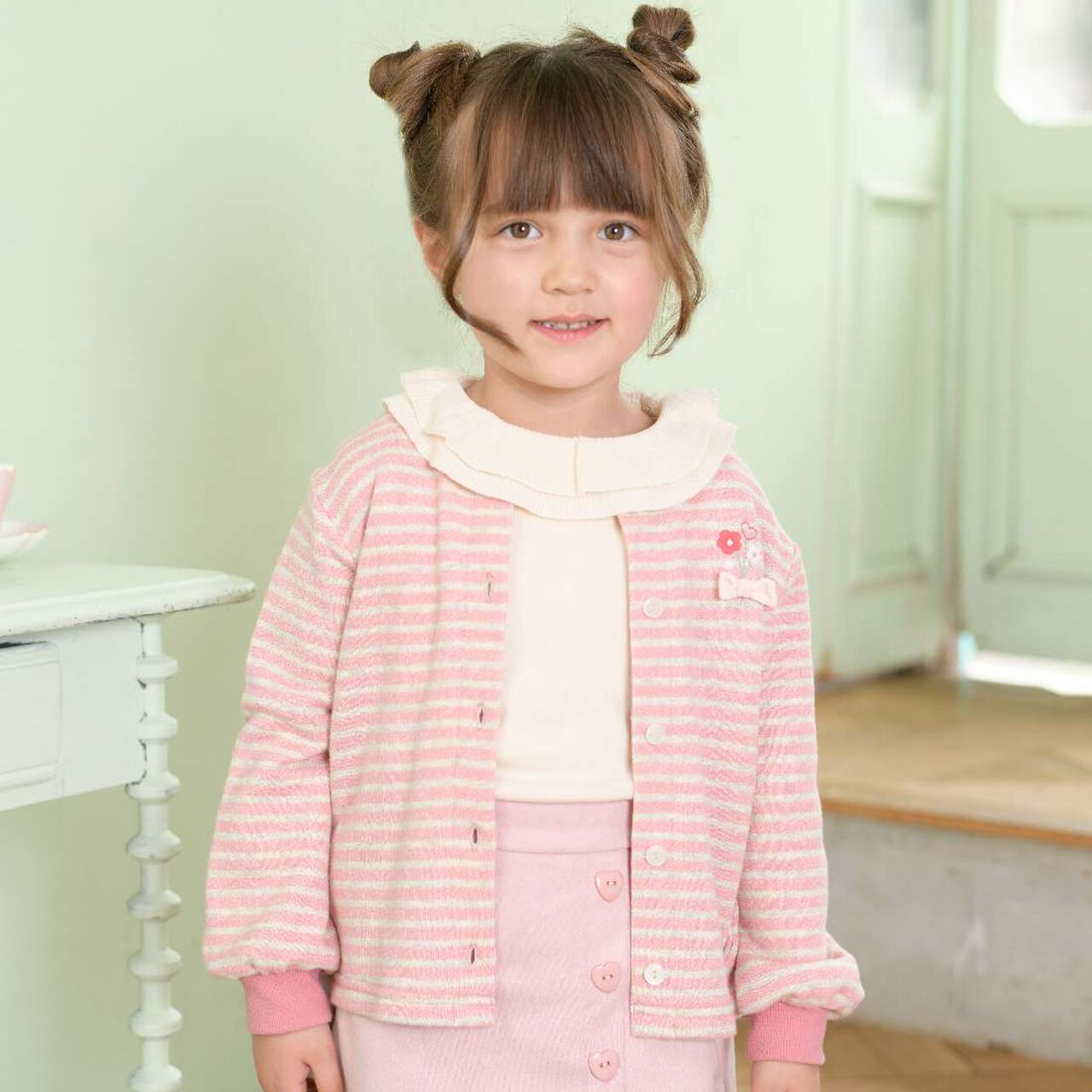 KP Frill Collar Sweater (0 to 0),Off white, large image number 9