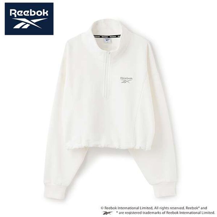 [Reebok] Cropped Half ZIP,Black, medium image number 13