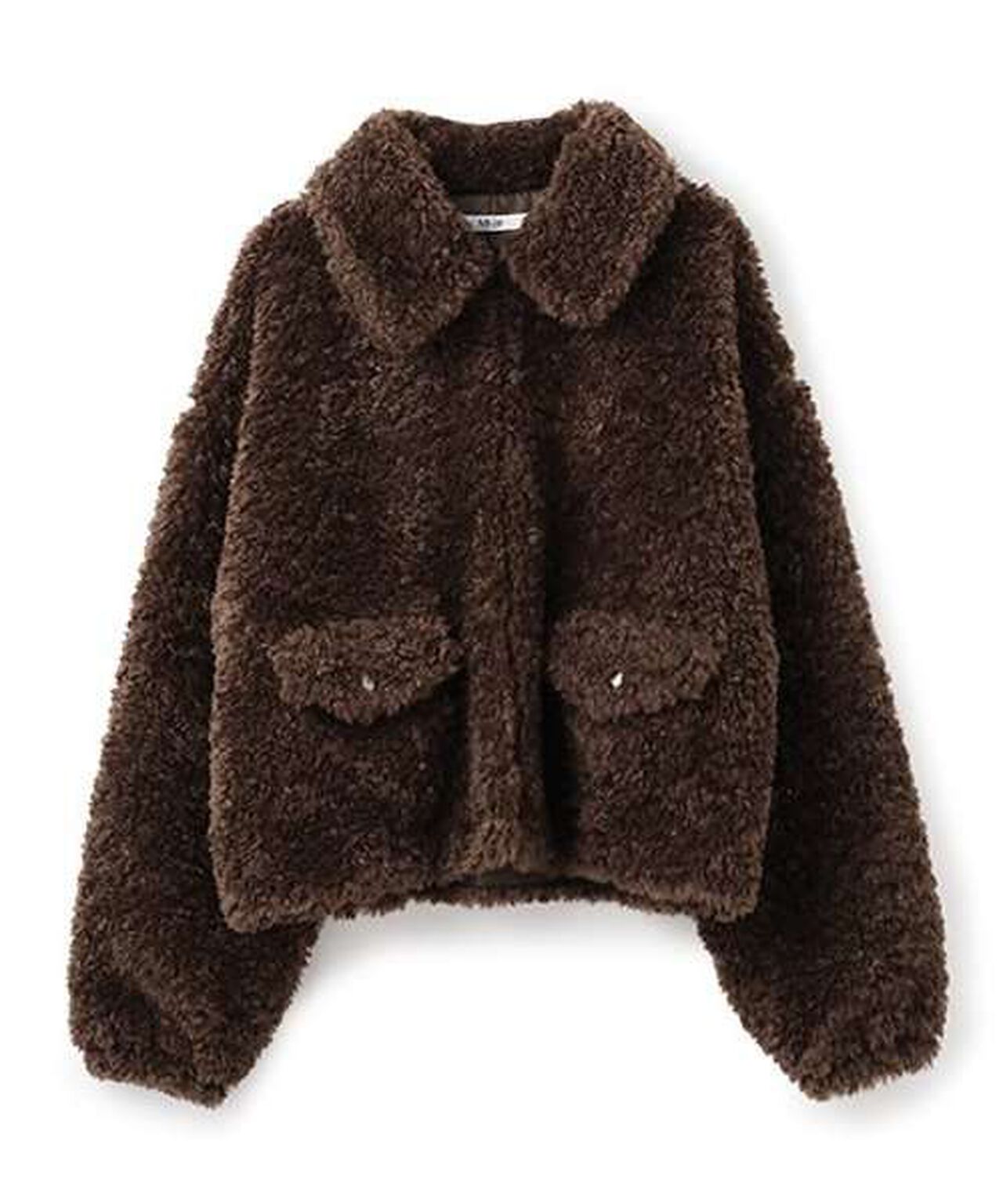Poodle Faux Fur Coat,Brown, large image number 13