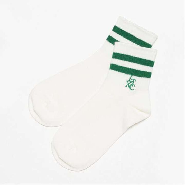 Embroidered Line Ankle Socks,Off white, medium image number 8