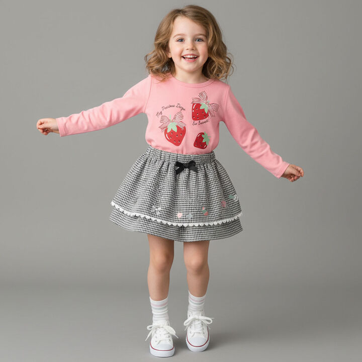 990T Long-Sleeve Strawberry Ribbon,Off white, medium image number 11