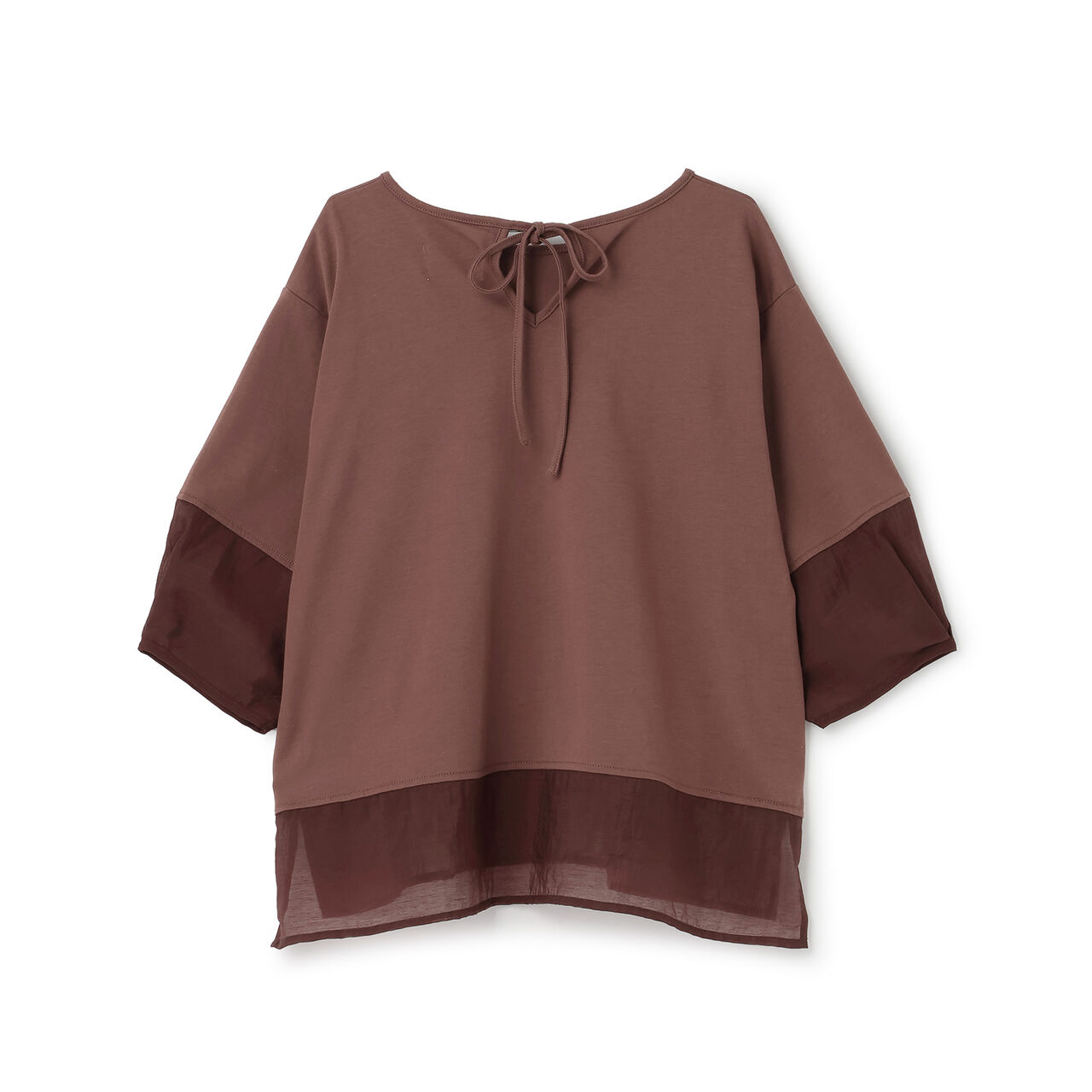 Lantern Sleeve Pullover,Turquoise, large image number 7