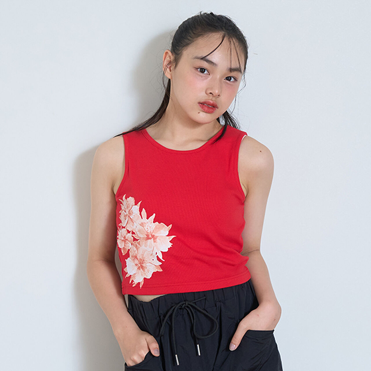 [LTXC] [D-League/CHANGE RAPTURES/AYUMI] With Cup Tank Top,Red, large image number 0