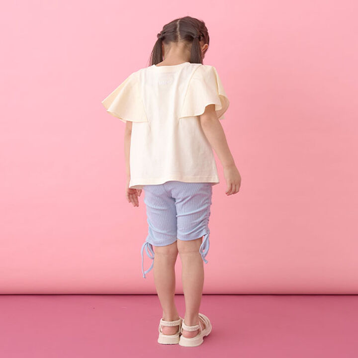 5-Length Shirred Leggings,Moderate pink, medium image number 7