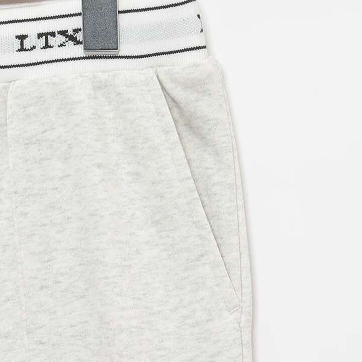 [LTXC] Quick-Dry Absorbent Waist Logo Sweatpants,Smoke white, medium image number 7