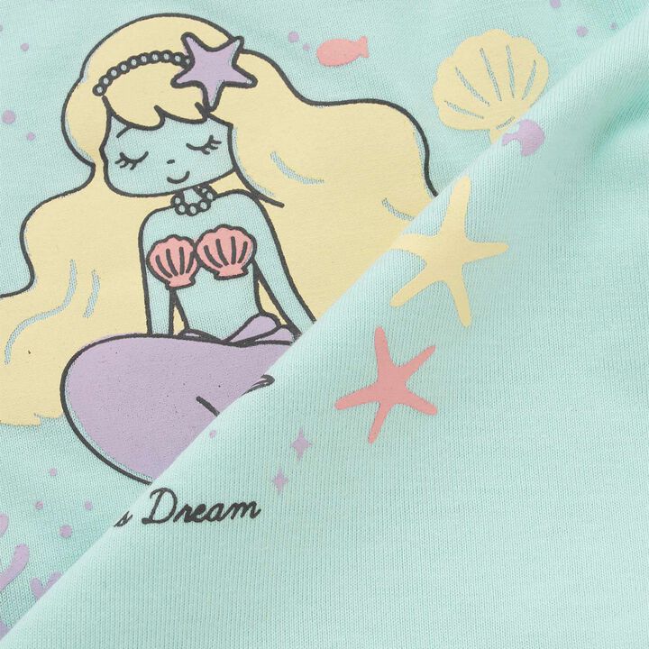 Mermaid Motif T-Shirt,Lavender, medium image number 5