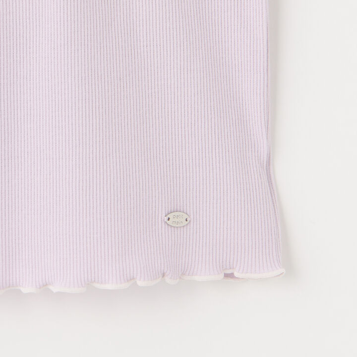 [Cool Touch/Link] Ruffle Collar T-Shirt,Coral red, medium image number 4