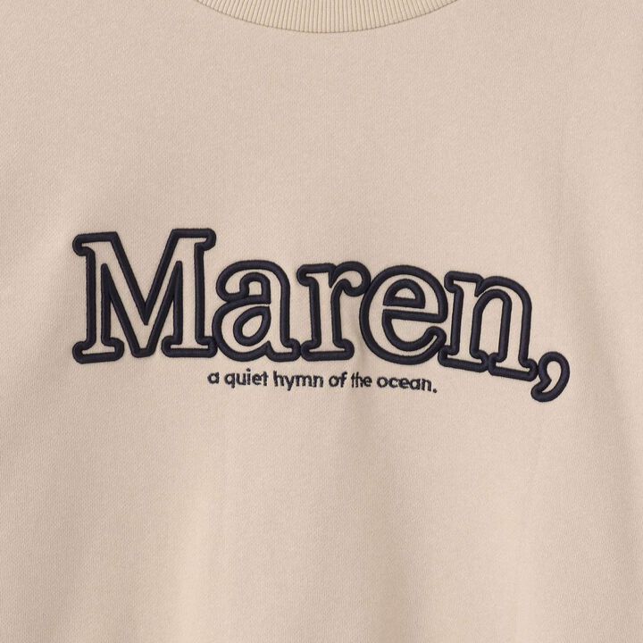 [Instant Cute Top] 3D Logo Embroidery Basic Sweatshirt,Off white, medium image number 15