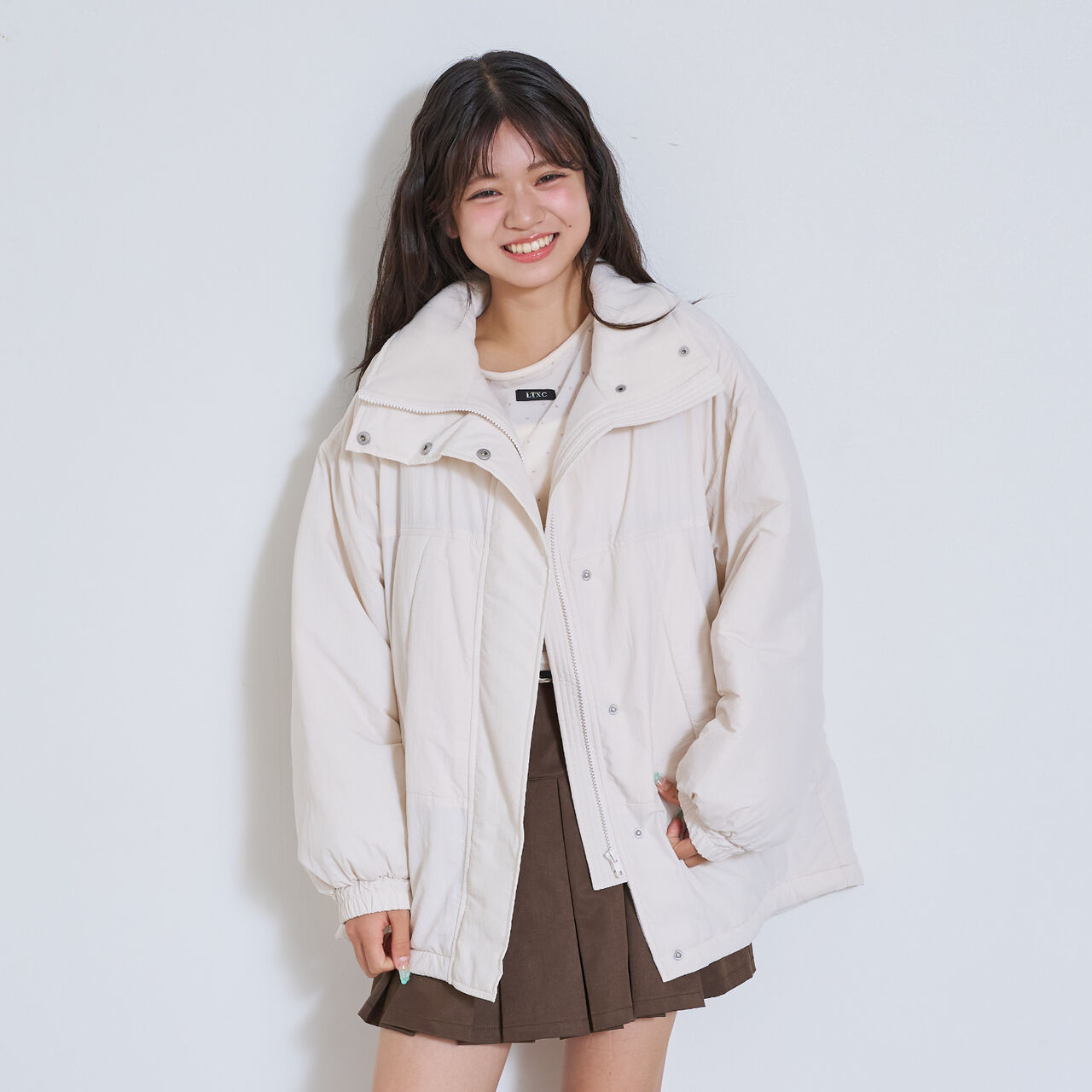 Fleece-Lined Monster Coat,Black, large image number 1