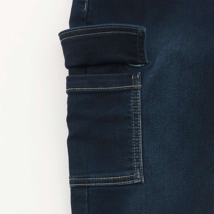Stretch Denim Cargo Pants,Navy, medium image number 5