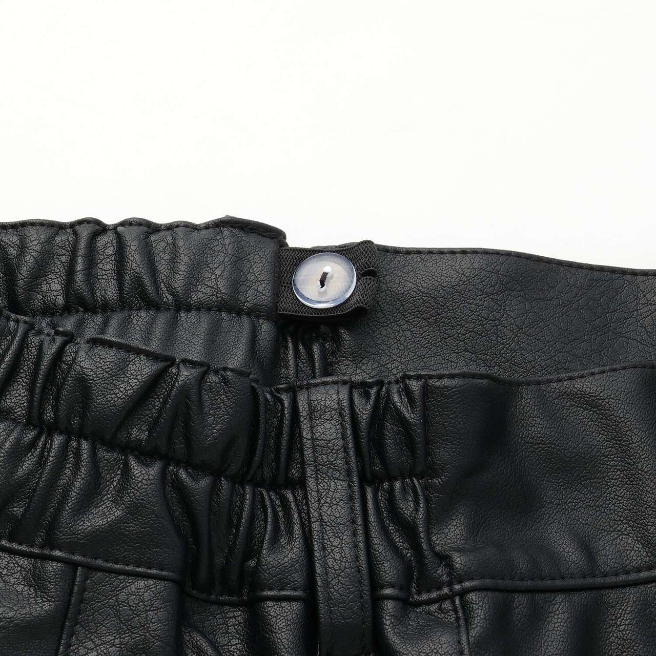 [LTXC] Faux Leather Cargo Mini Skirt,Black, large image number 8