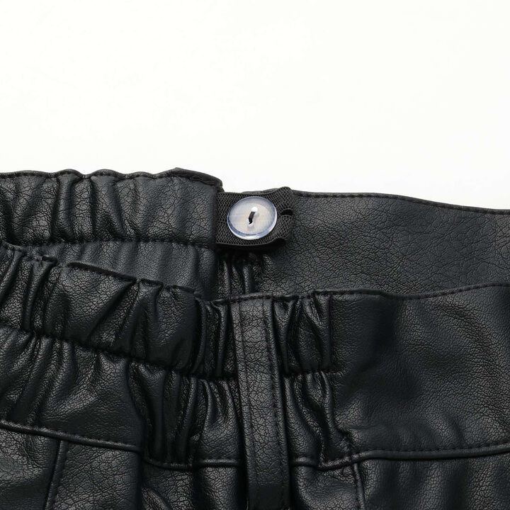 [LTXC] Faux Leather Cargo Mini Skirt,Black, medium image number 8