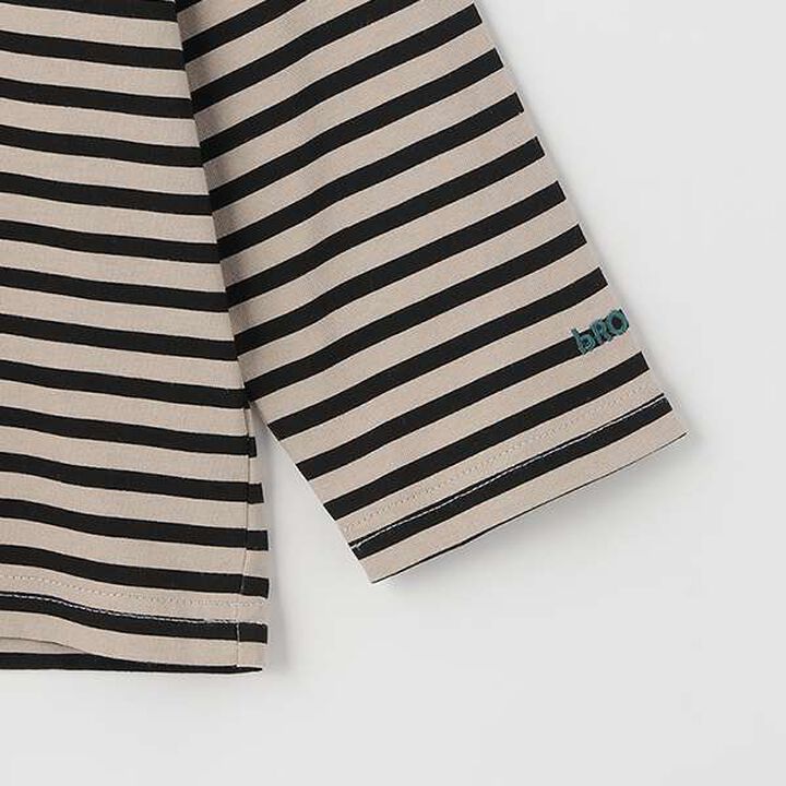 [Daily Standard Wear] Relaxed Oversized Stripe Long-Sleeve T-Shirt,Lilac, medium image number 9