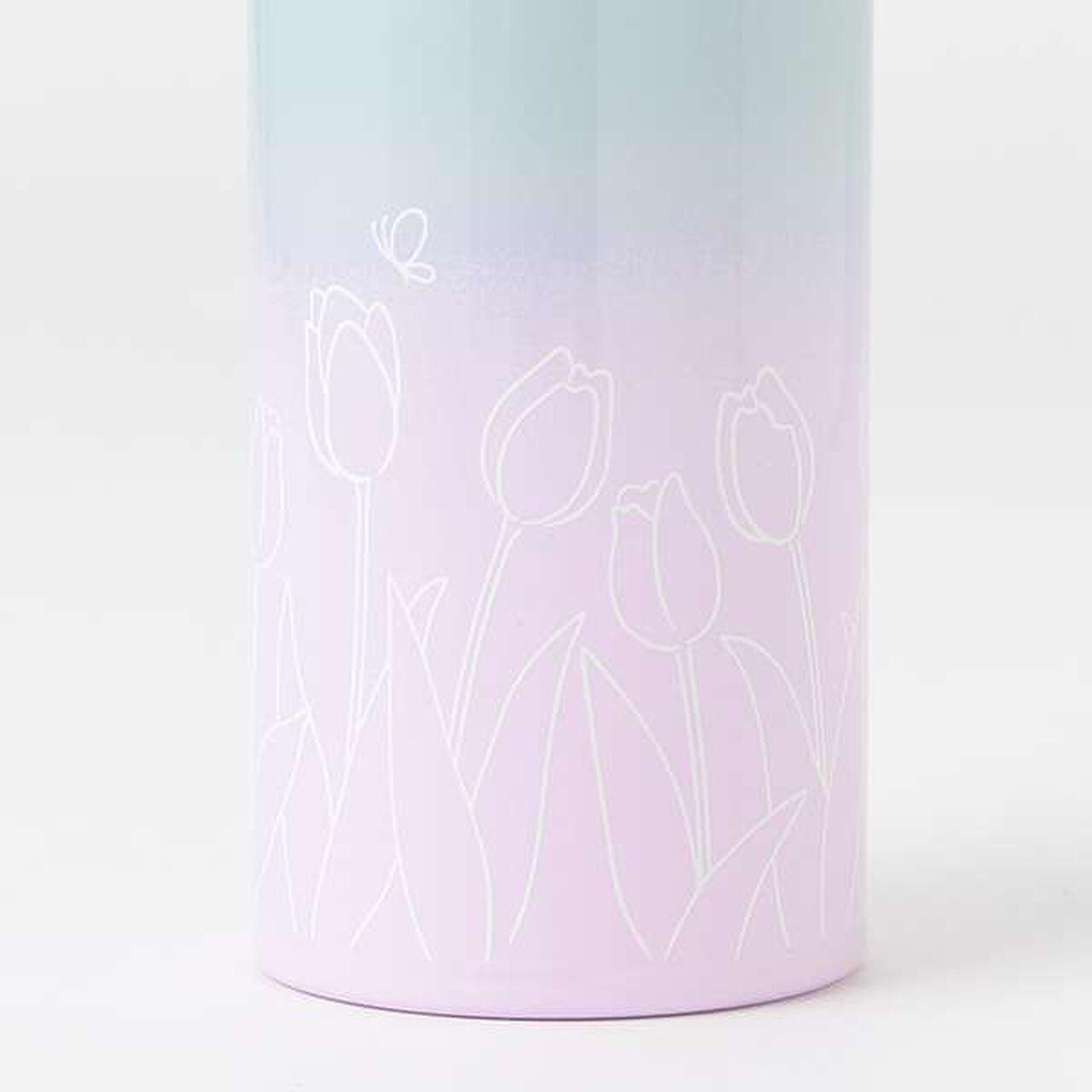 Lightweight Gradient Tulip Pattern Water Bottle (480ml),Emerald green, large image number 15