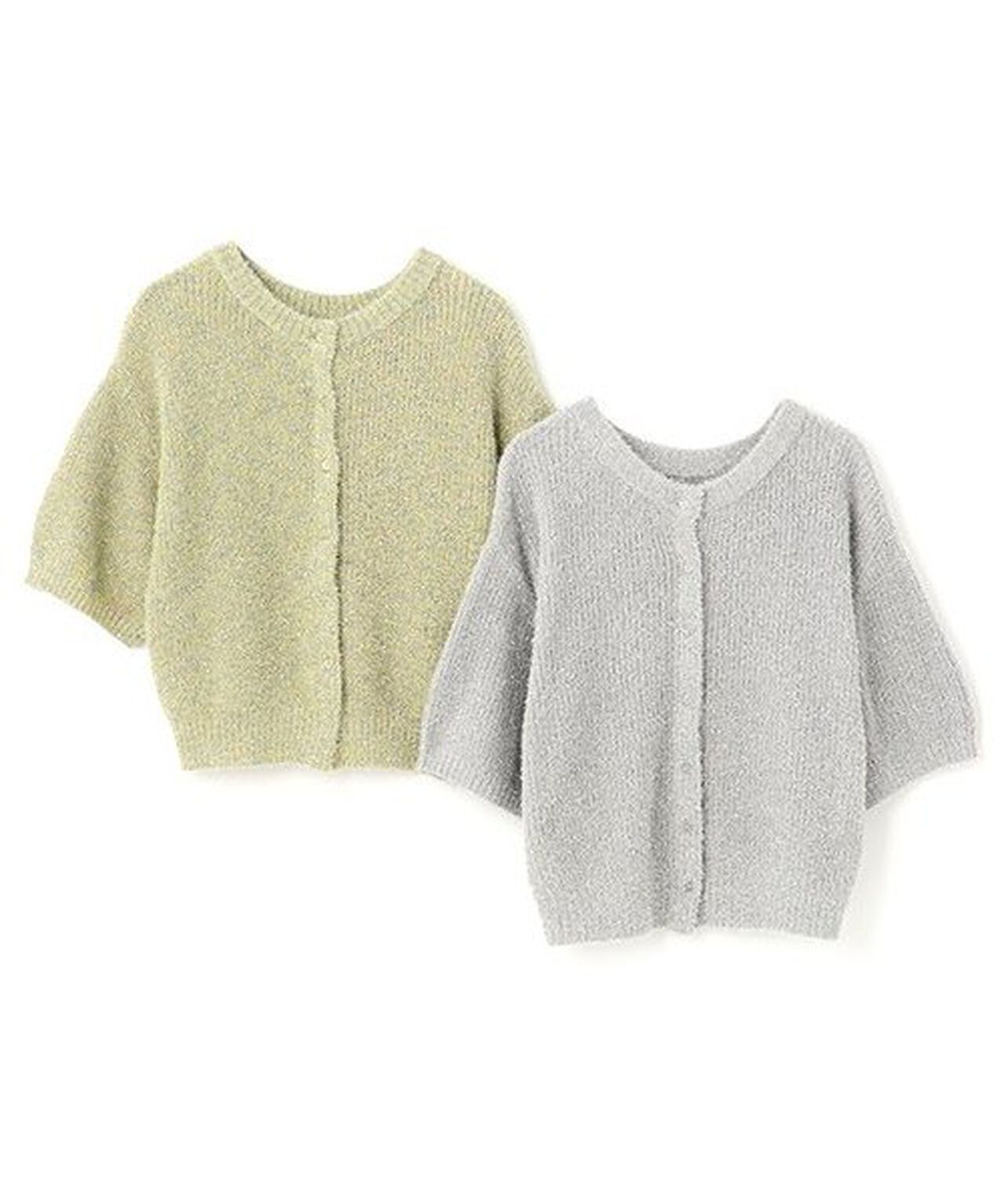 Lame Knit Cardigan,Multi color, large image number 3