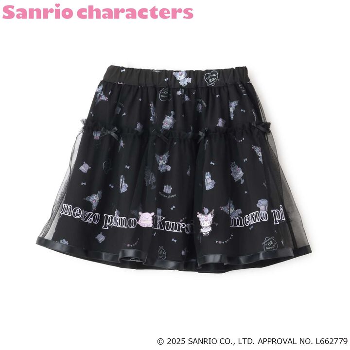 My Melody / Kuromi Pattern Tulle Skirt,Pink, medium image number 12