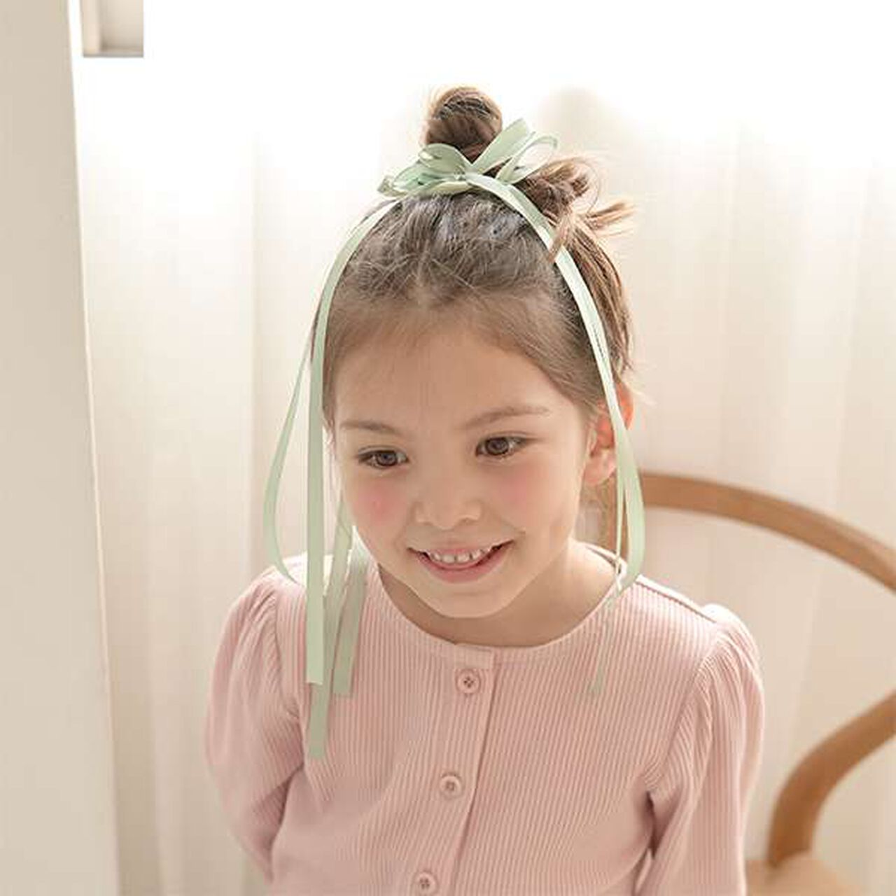Long Ribbon Hair Clip 2-Piece Set,Red, large image number 21