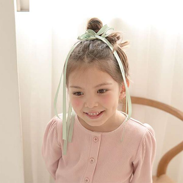 Long Ribbon Hair Clip 2-Piece Set,Red, medium image number 21