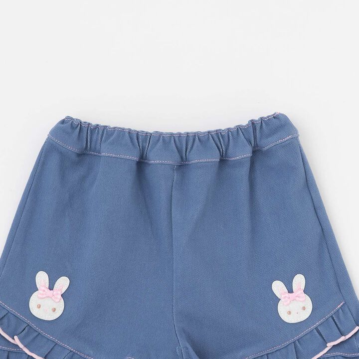 Rabbit Embroidered Shorts,Pearl white, medium image number 2