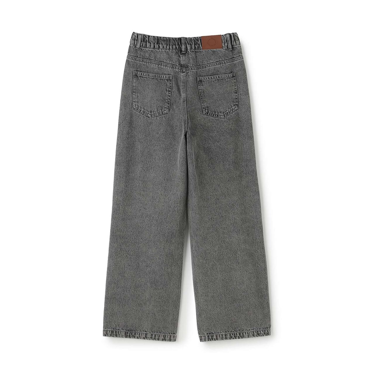 Sparkling Motif Wide Denim Pants,Navy, large image number 4