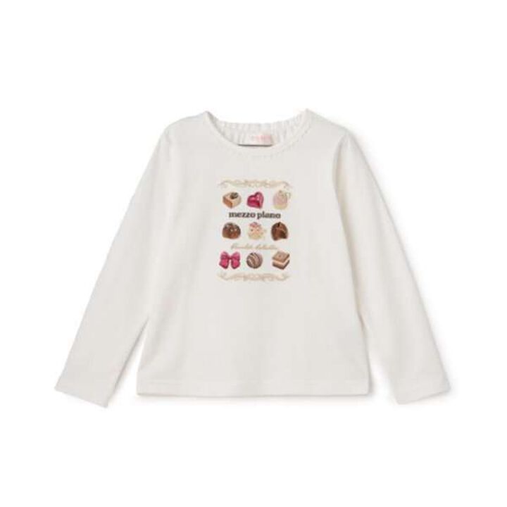 Assorted Chocolate Box Long Sleeve T-Shirt,Pink, medium image number 1