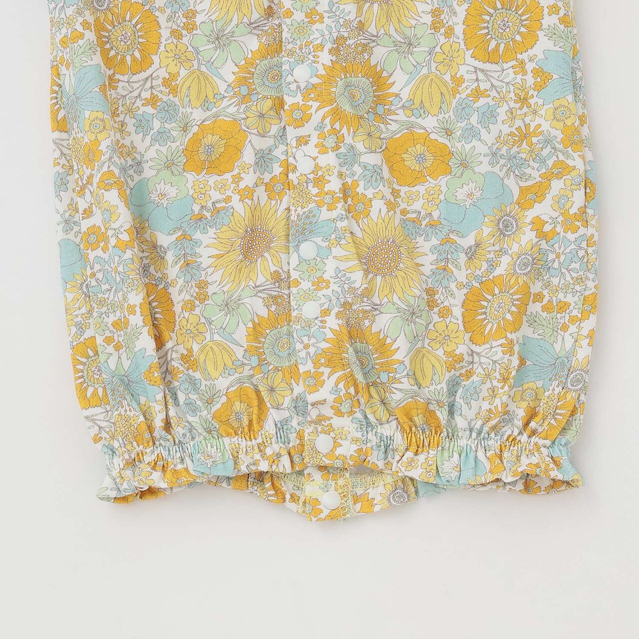 Floral Pattern 2WAY Romper,Yellow, large image number 7