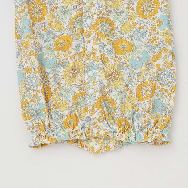 Floral Pattern 2WAY Romper,Yellow, medium image number 7