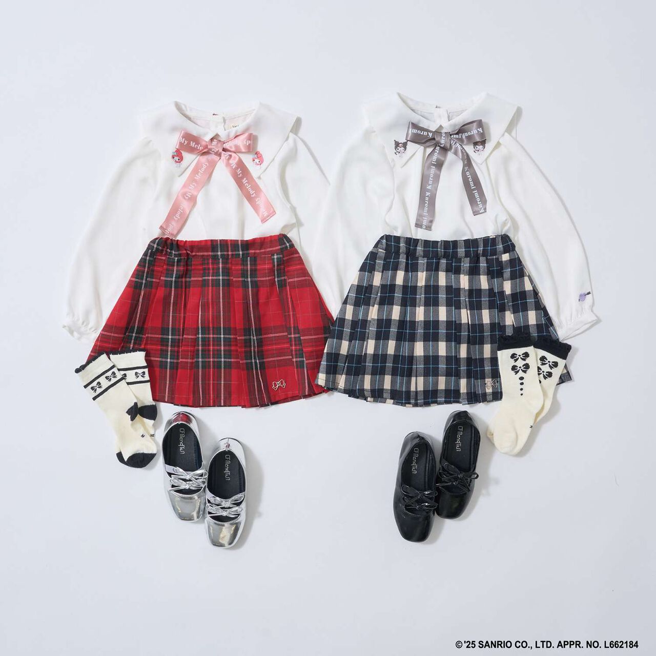 Sanrio Characters Bow Tie Blouse,Black, large image number 14