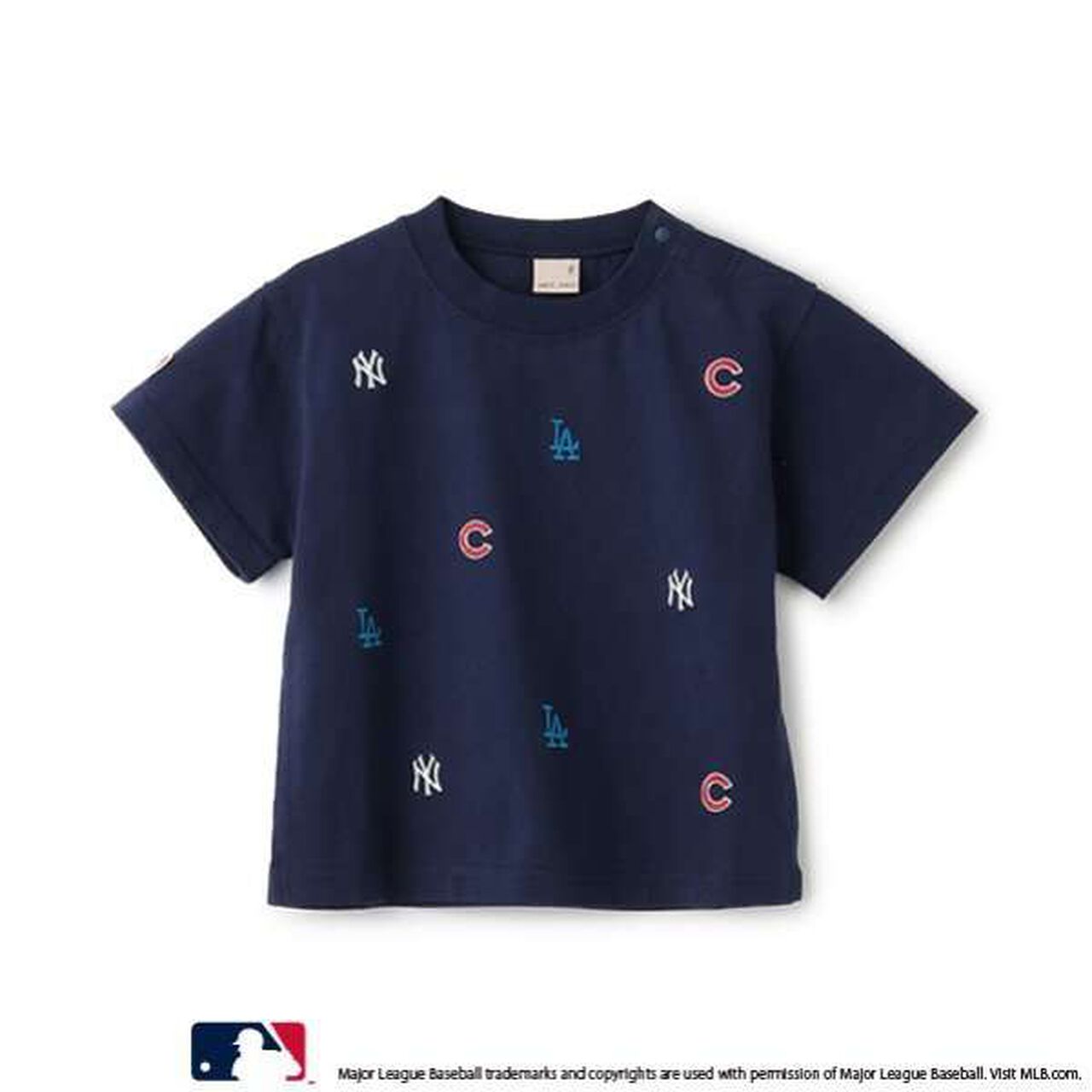 [MLB] 3-Team Embroidery T-Shirt,Navy, large image number 0