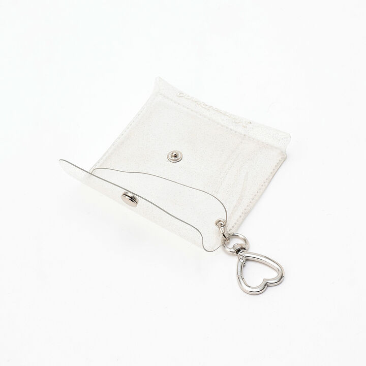 Sparkling Ribbon Flap Shoulder Bag with Pouch,Silver, medium image number 12