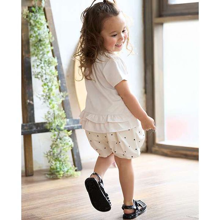 [Amphibious] Logo Embroidery T-Shirt (Kids Size),Light khaki, medium image number 4