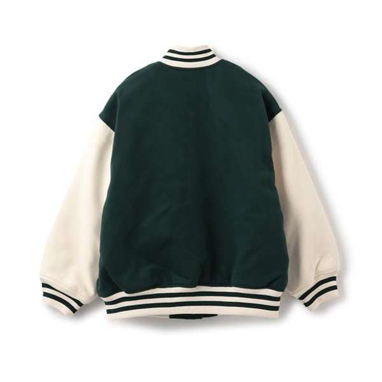 Reversible Quilted Stadium Jacket,Green, large image number 8